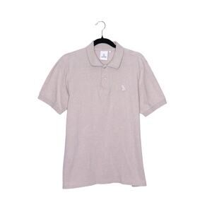 OCTOBER'S VERY OWN OVO Classic Polo Shirt Oatmeal Knit Short Sleeve Men's L
